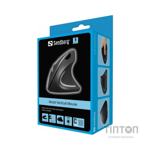 Мишка Sandberg Vertical Mouse Pro USB Black (630-14)
