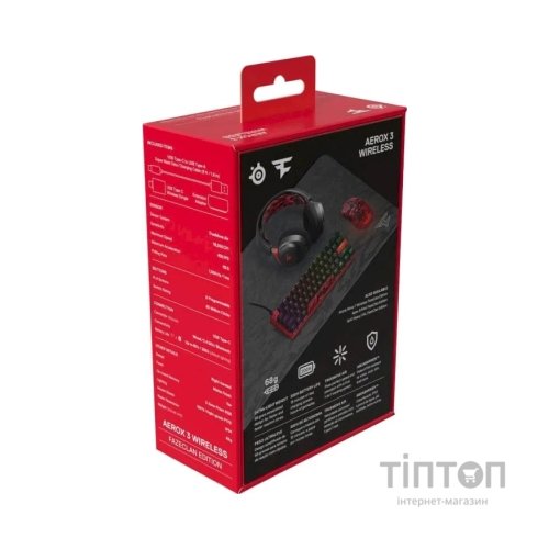 Мишка SteelSeries Aerox 3 Bluetooth RGB Faze Clan Edition Red (62609)