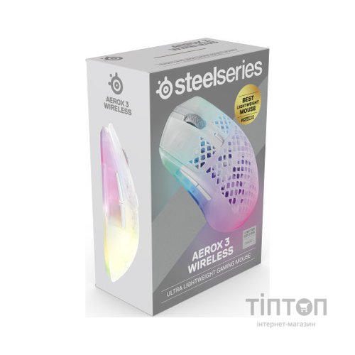 Мишка SteelSeries Aerox 3 Wireless Ghost (SS62610)
