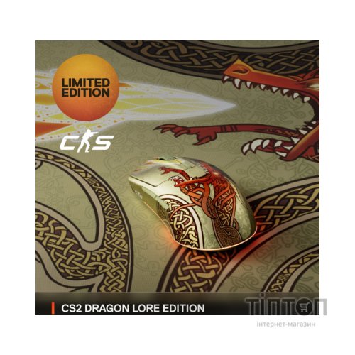 Мишка SteelSeries CS2 Dragon Lore Edition RGB Wireless/Bluetooth (62614)
