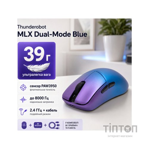 Мишка Thunderobot MLX Dual-Mode Blue (6932066320669)