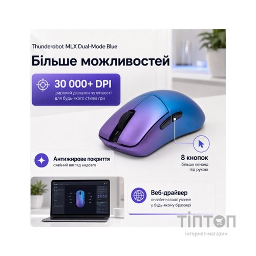 Мишка Thunderobot MLX Dual-Mode Blue (6932066320669)