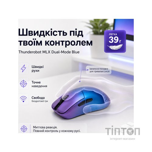 Мишка Thunderobot MLX Dual-Mode Blue (6932066320669)