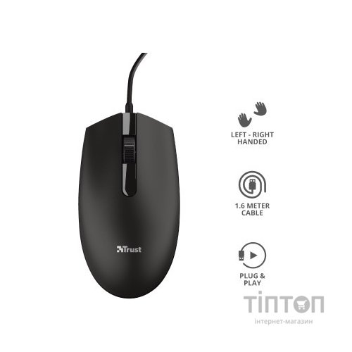 Мишка Trust Basi USB Black (24271)