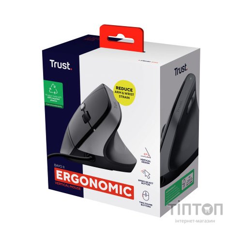 Мишка Trust Bayo II Ergonomic USB Black (25144)
