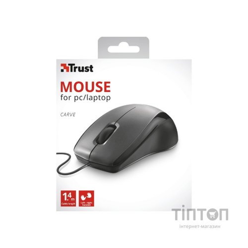 Мишка Trust Carve USB Black (23733)