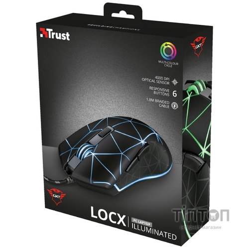 Мишка Trust GXT 133 Locx Black (22988)