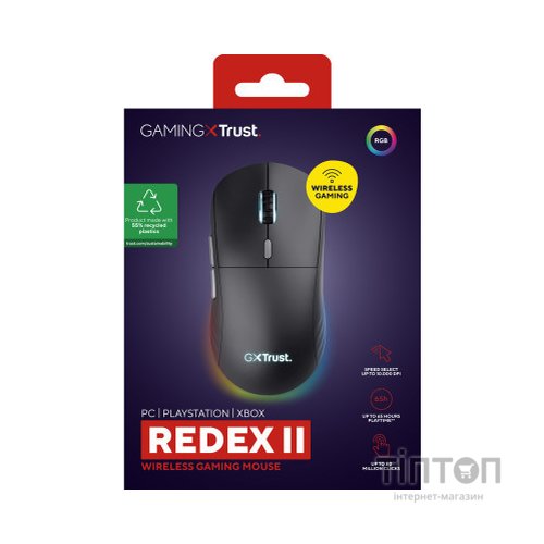 Мишка Trust GXT 926 Redex II Wireless/USB-A/USB-C Black (25126)