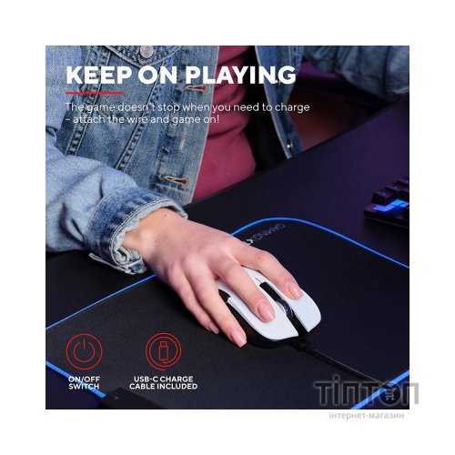 Мишка Trust GXT923 YBAR Wireless White (24889)