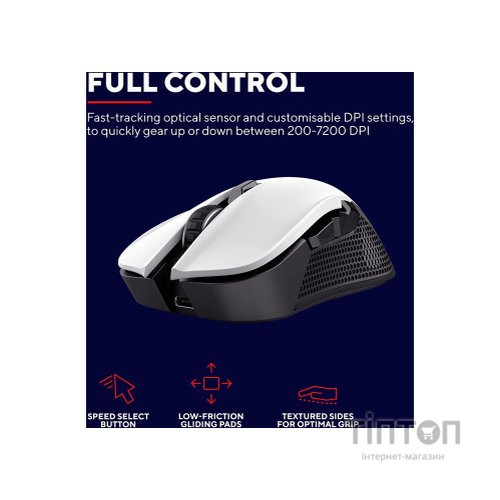Мишка Trust GXT923 YBAR Wireless White (24889)