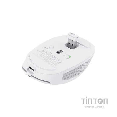 Мишка Trust Ozza compact Bluetooth/Wireless/USB-A White (24933)