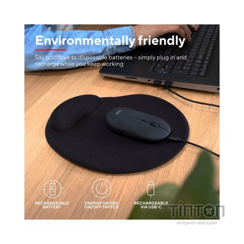 Мишка Trust Puck Wireless/Bluetooth Silent Black (24059)