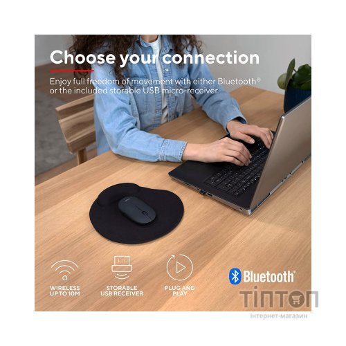 Мишка Trust Puck Wireless/Bluetooth Silent Black (24059)