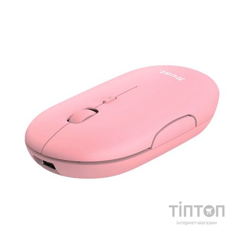 Мишка Trust Puck Wireless/Bluetooth Silent Pink (24125)