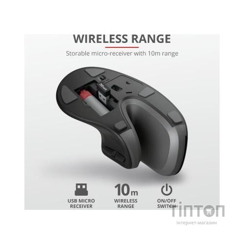 Мишка Trust Verro Ergonomic Wireless Black (23507)