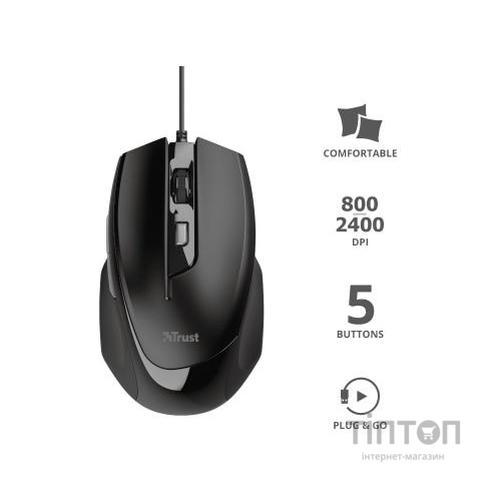 Мишка Trust Voca USB Black (23650)
