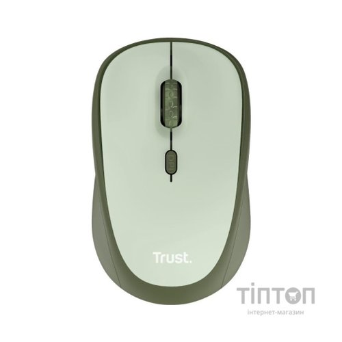 Мишка Trust YVI+ Silent Eco Wireless Green (24552)