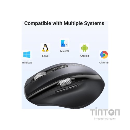 Мишка Ugreen M751 Wireless/Bluetooth Black (45792)