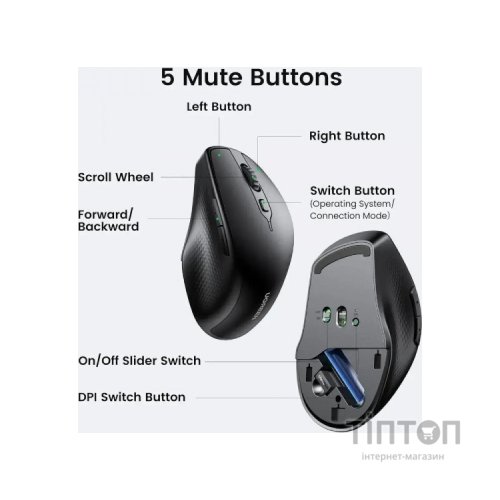 Мишка Ugreen MU101 Wireless Black (90395)