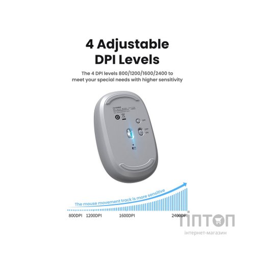 Мишка Ugreen MU105 Wireless Gray (90669)