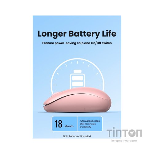 Мишка Ugreen MU105 Wireless Pink (90686)