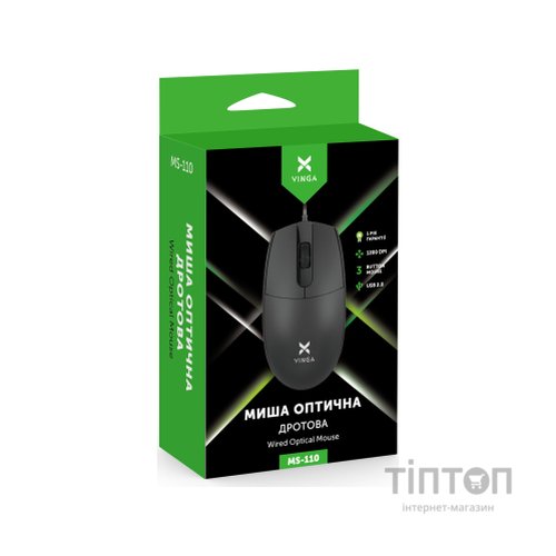 Мишка Vinga MS-110 Black