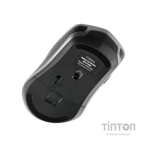 Мишка Vinga MSW-909 Silent black-grey