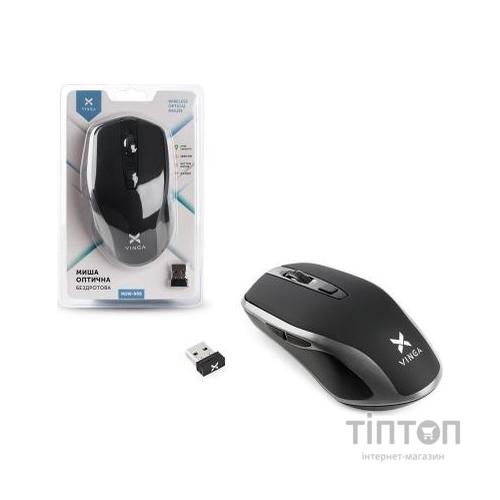 Мишка Vinga MSW-909 Silent black-grey