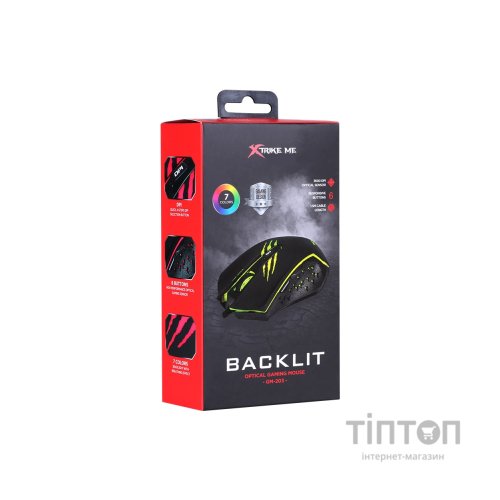 Мишка Xtrike ME GM-203 Сolors-LED USB Black (GM-203)