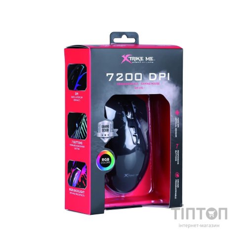 Мишка Xtrike ME GM-215 RGB-LED USB Black (GM-215)