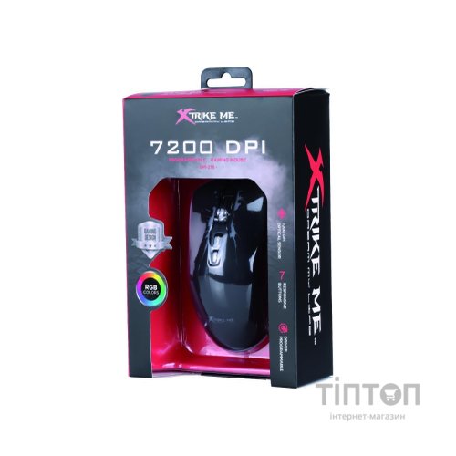 Мишка Xtrike ME GM-215 RGB-LED USB Black (GM-215)