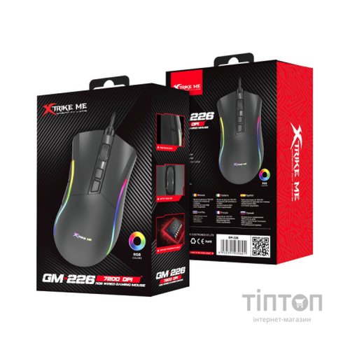 Мишка Xtrike ME GM-226 USB RGB Black (GM-226)