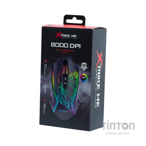 Мишка Xtrike ME GM-327 USB RGB Black (GM-327)