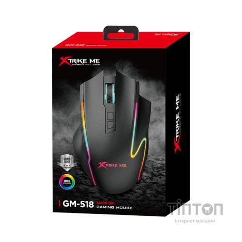 Мишка Xtrike ME GM-518 USB RGB Black (GM-518)