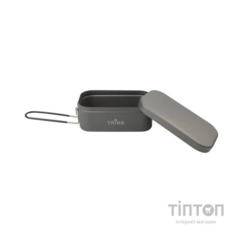 Миска туристична Tribe Lunch Box Alu T-FG-0016-grey, , шт (T-FG-0016-grey)