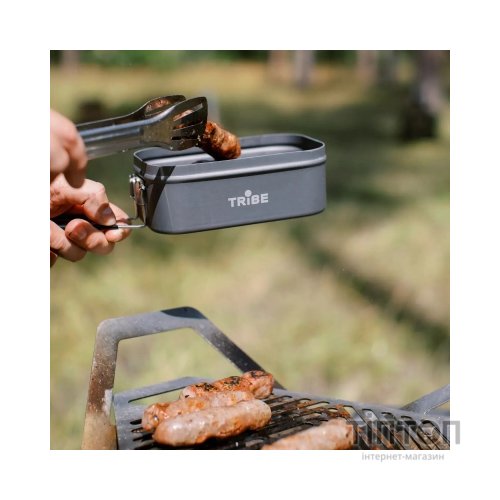 Миска туристична Tribe Lunch Box Alu T-FG-0016-grey, , шт (T-FG-0016-grey)