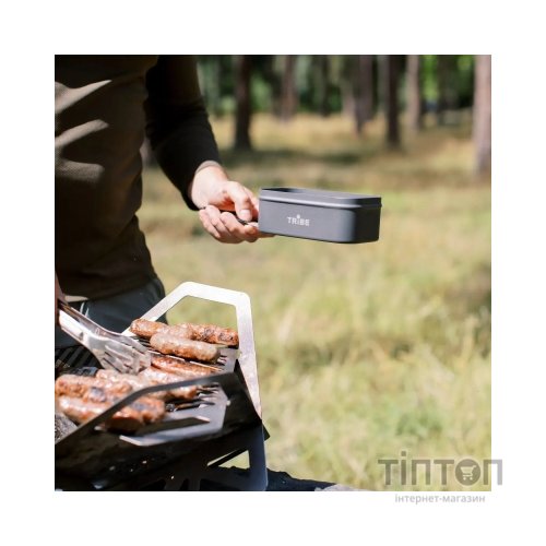Миска туристична Tribe Lunch Box Alu T-FG-0016-grey, , шт (T-FG-0016-grey)