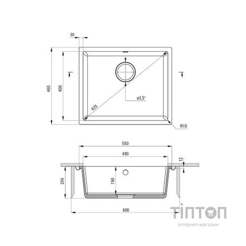 Мийка кухонна Deante Corda (ZQA G10C)