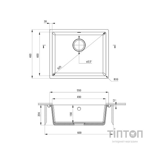 Мийка кухонна Deante Corda (ZQA T10C)