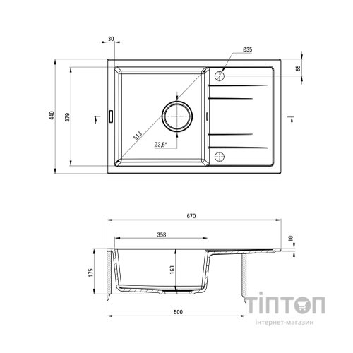 Мийка кухонна Deante Corio + зміш. BME 024N (ZRCP2113)