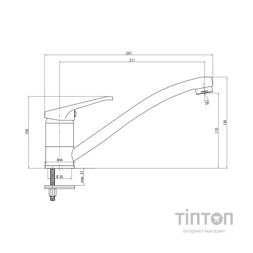 Мийка кухонна Deante Doppio+ зміш. BYU 060M (ZENA0103)