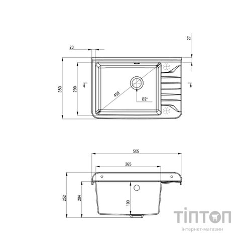 Мийка кухонна Deante Garden (ZYT 311A)