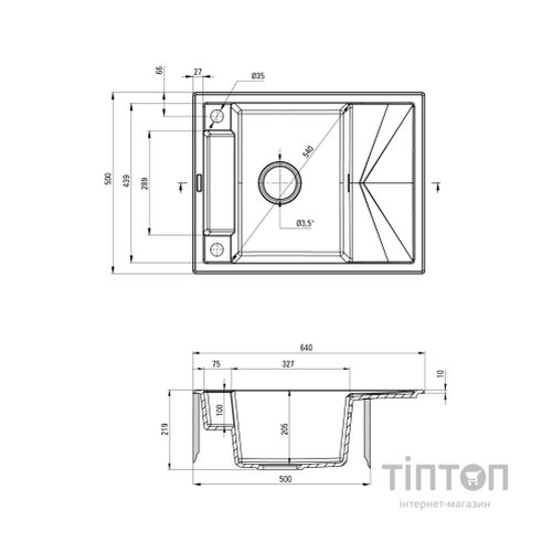 Мийка кухонна Deante Magnetic (ZRM A11A)