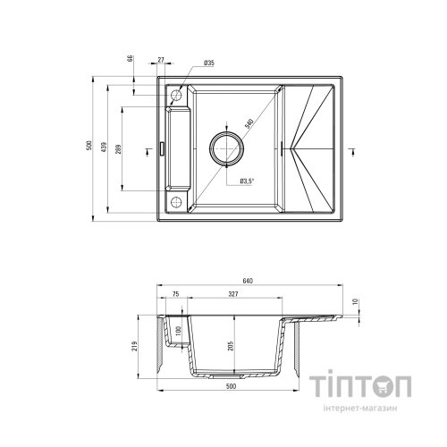 Мийка кухонна Deante Magnetic (ZRM T11A)
