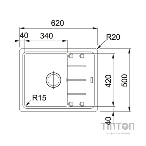 Мийка кухонна Franke 114.0667.447