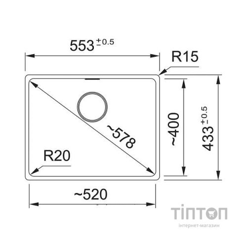 Мийка кухонна Franke 125.0701.779
