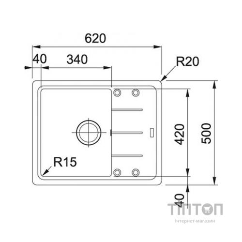 Мийка кухонна Franke BASIS BFG 611-62 (114.0272.595)