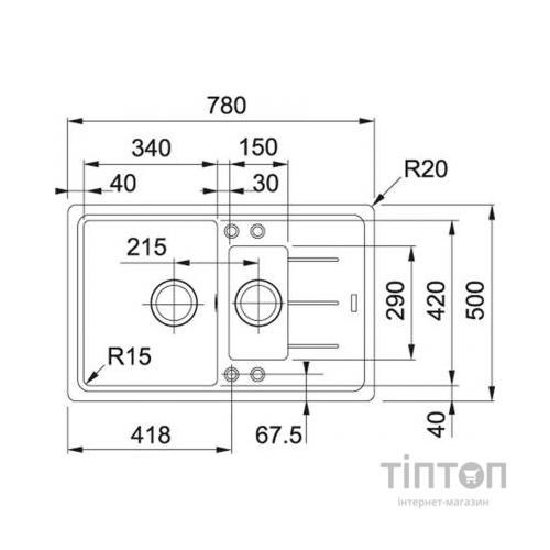 Мийка кухонна Franke BASIS BFG 651-78 (114.0272.633)