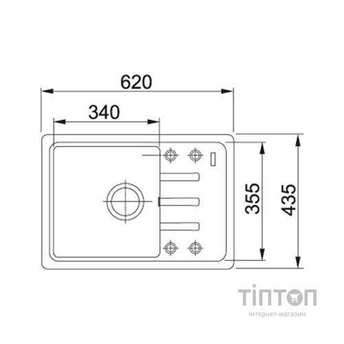 Мийка кухонна Franke BSG 611-62 (114.0575.042)