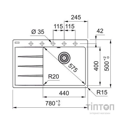 Мийка кухонна Franke Centro (114.0630.469)